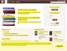 Tablet Screenshot of kr.librarything.com