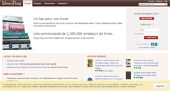 Desktop Screenshot of librarything.fr