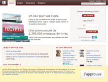 Tablet Screenshot of librarything.fr