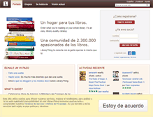 Tablet Screenshot of librarything.es