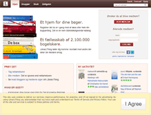 Tablet Screenshot of dk.librarything.com