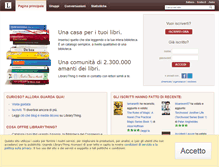 Tablet Screenshot of librarything.it