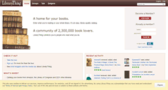 Desktop Screenshot of librarything.com