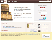 Tablet Screenshot of librarything.com